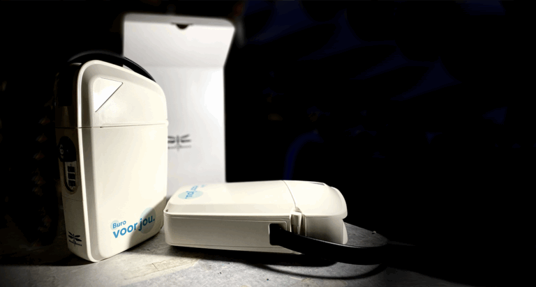 Beachboxx voorzien van bedrijfslogo of naam.