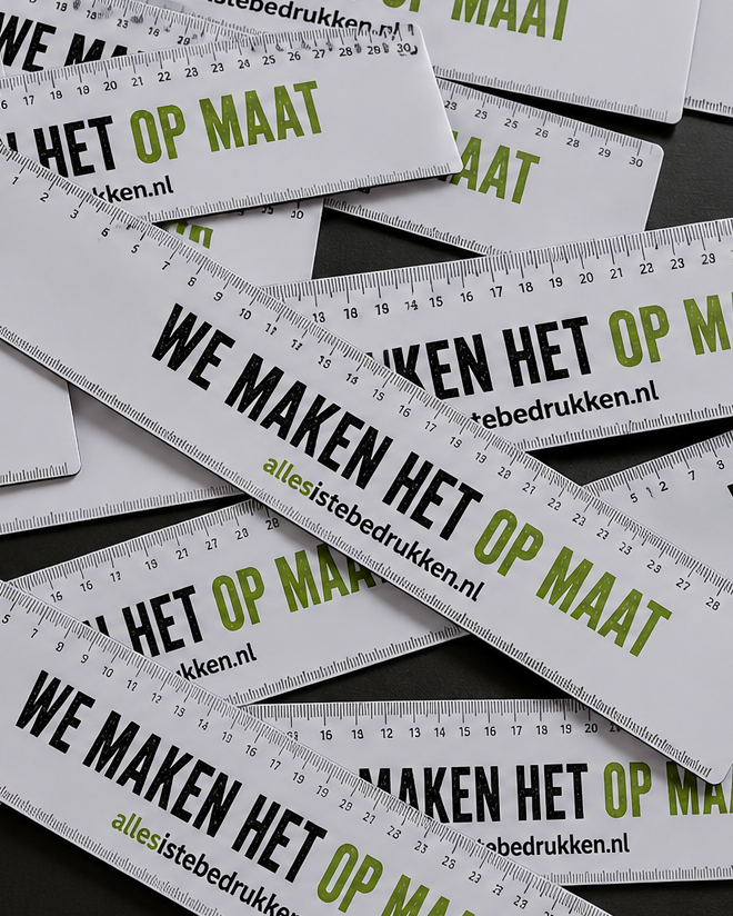Linialen laten maken & bedrukken | Linialen op maat