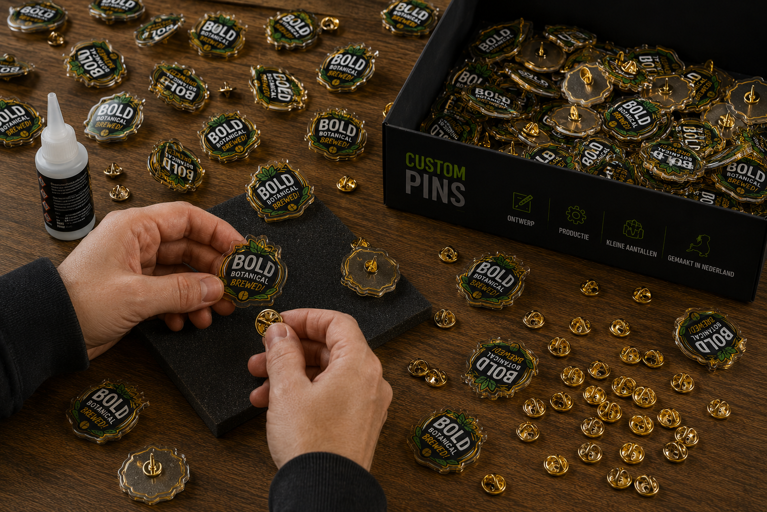 pins gemaakt in nederland
